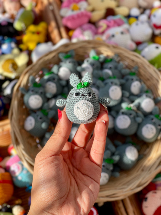 Small Totoro Crochet Keychain