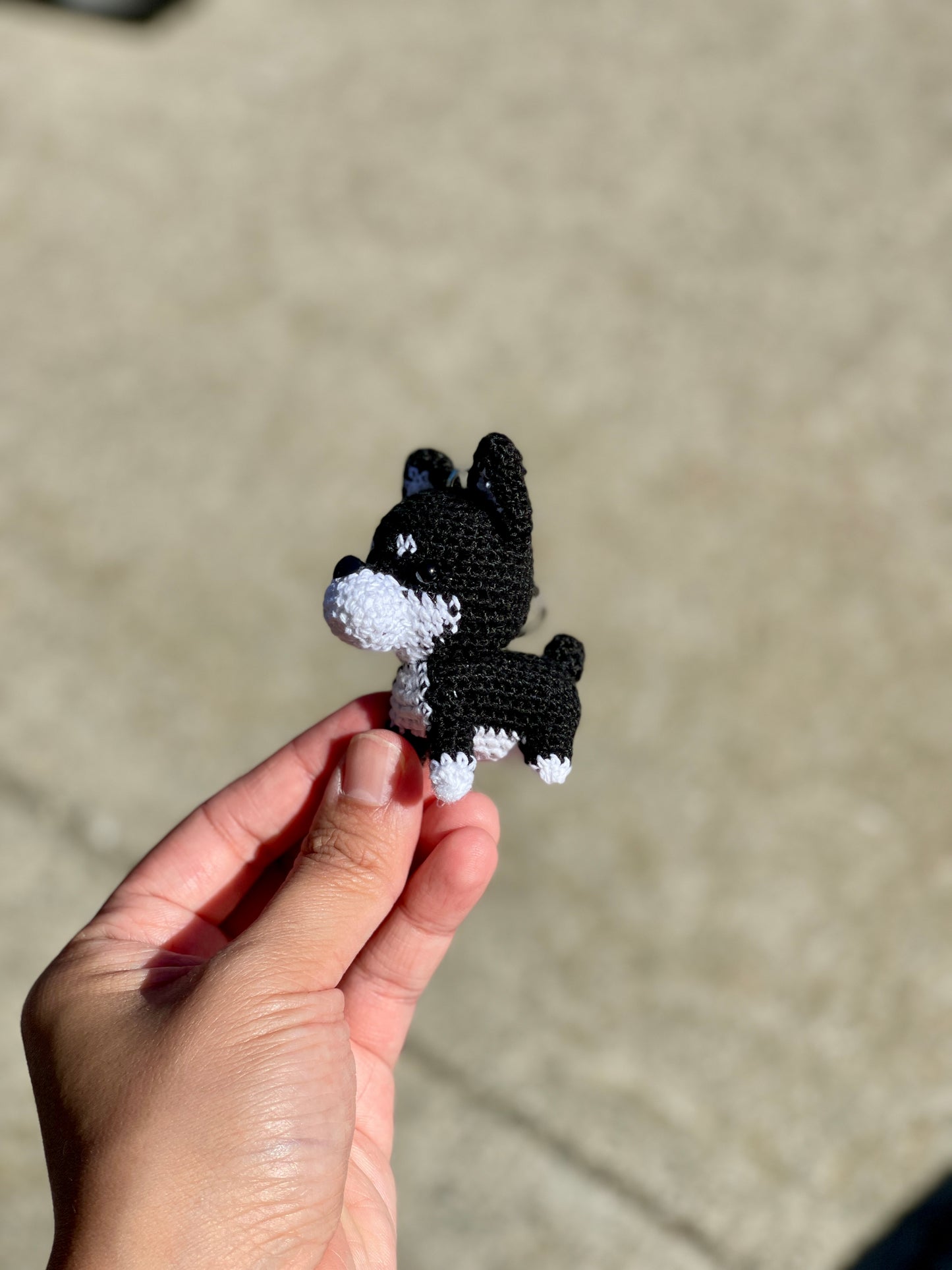 Dog crochet Keychain