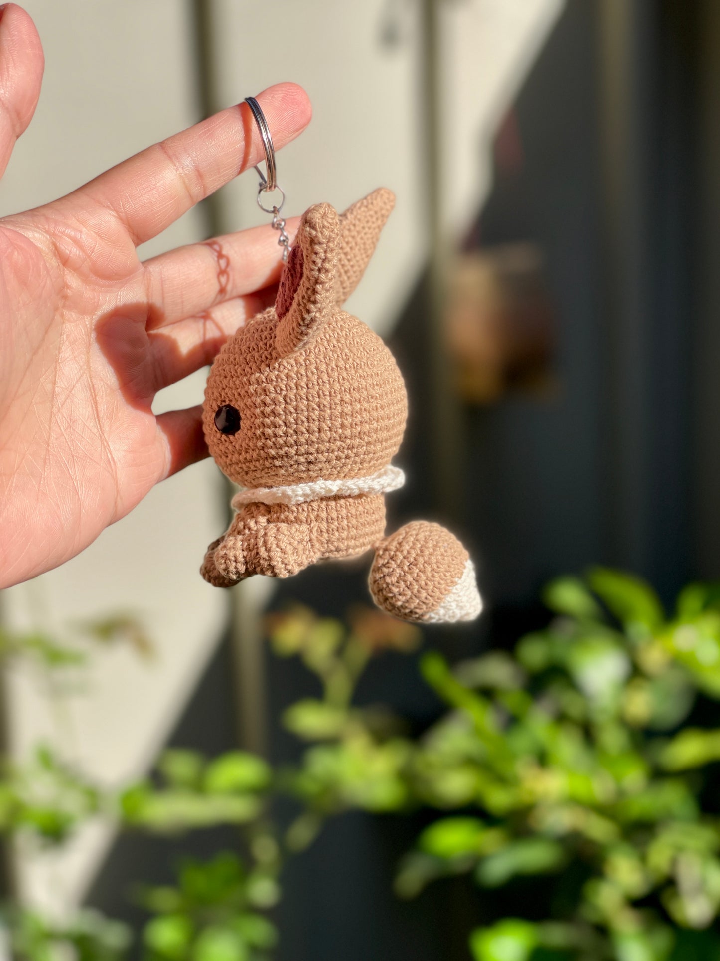 Eevee Pokemon Crochet Keychain