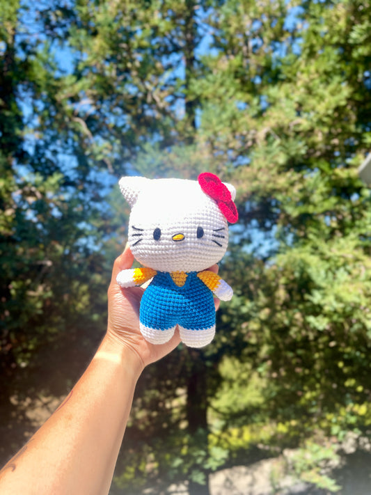 Big Hello Kitty Crochet Doll