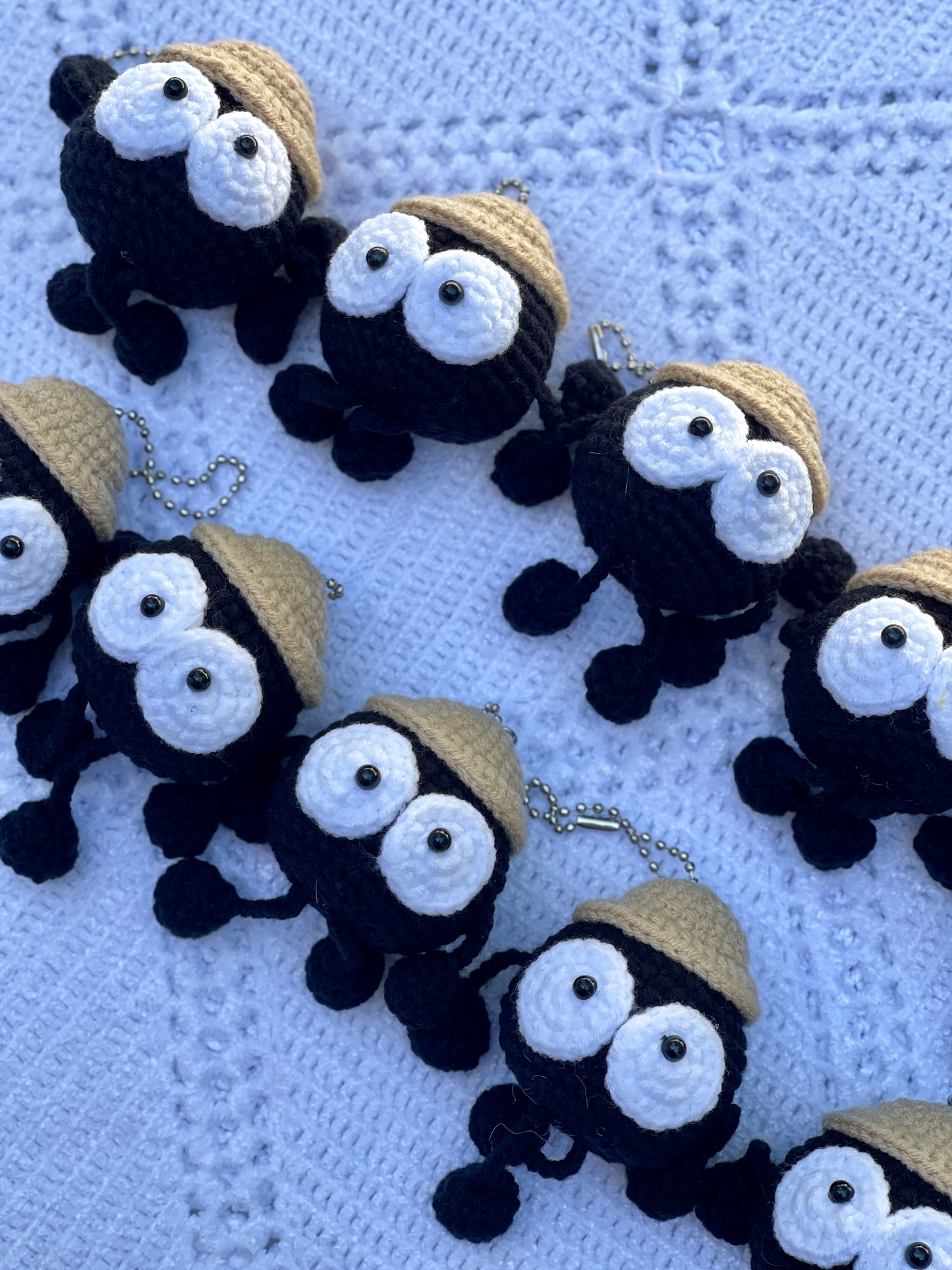 Soot Sprite Crochet Keychain