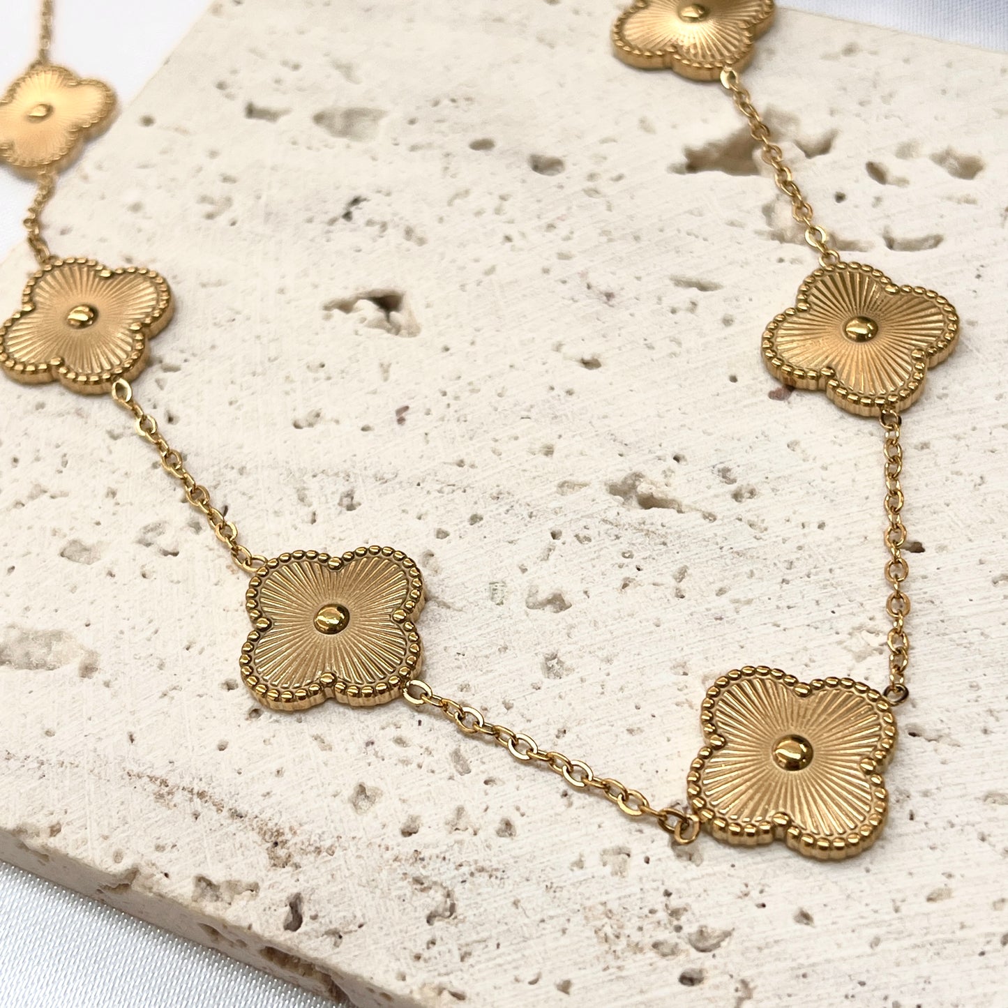 Gold Clover Necklace