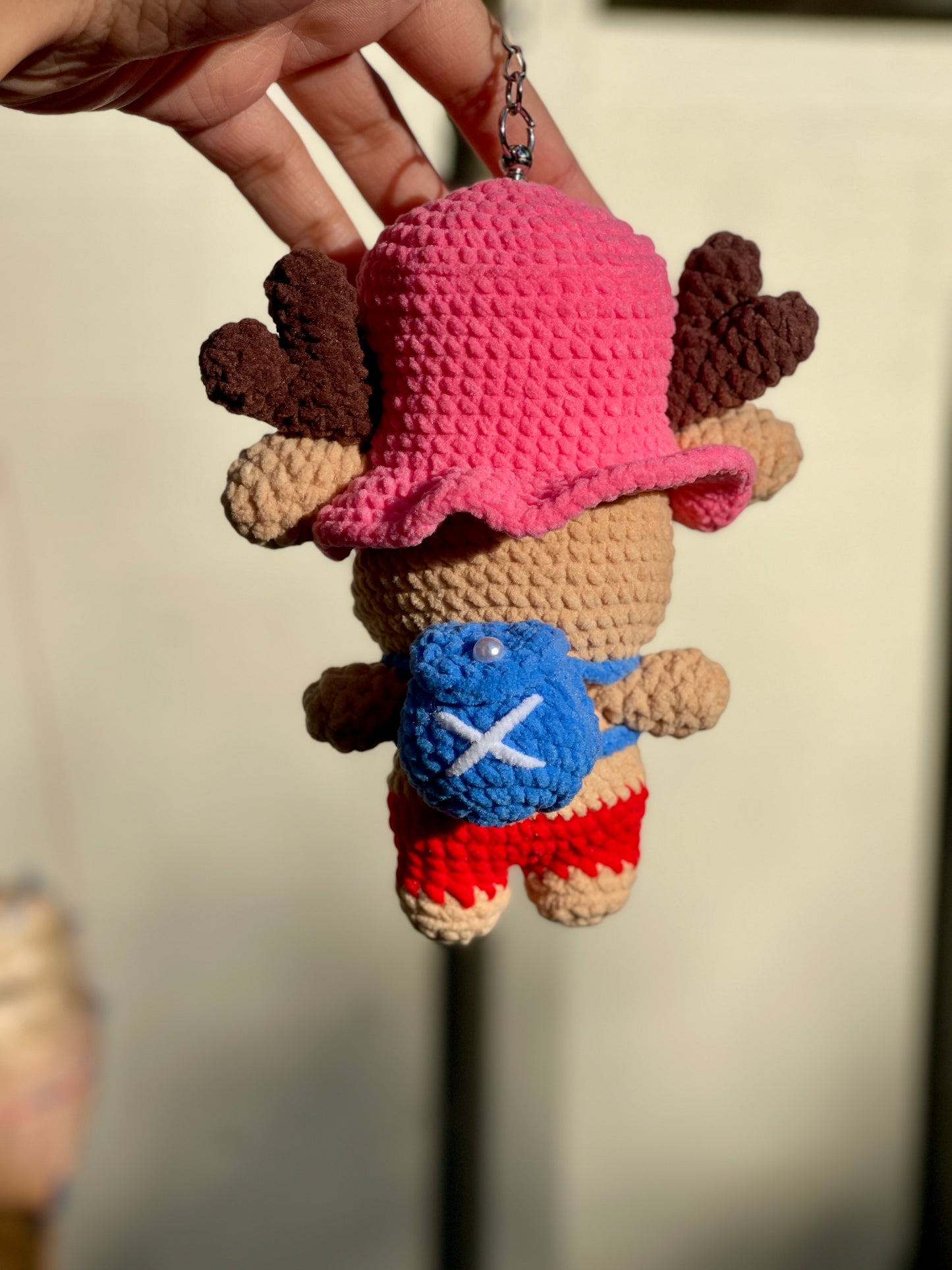 Soft and Chubby Chopper Crochet Keychain