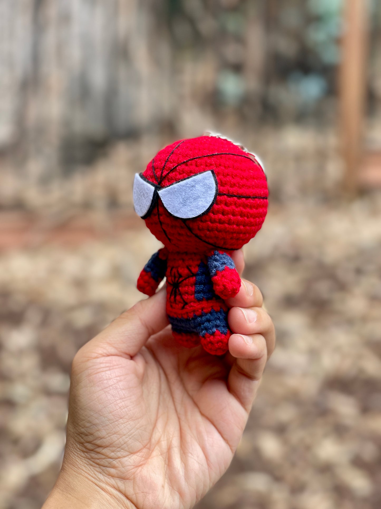 Spider Man Crochet Keychain