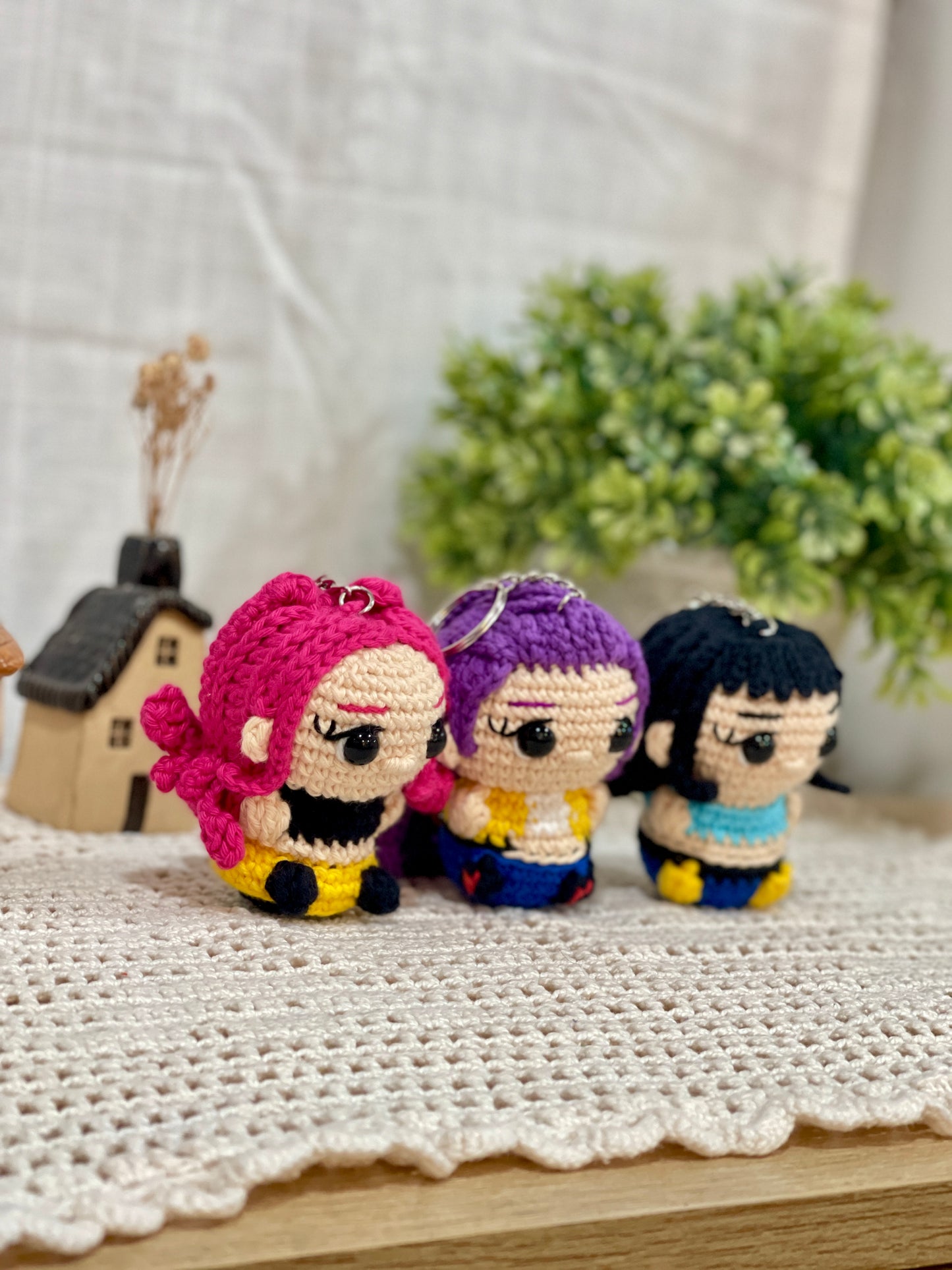 K-POP Demon Hunters Crochet Keychain