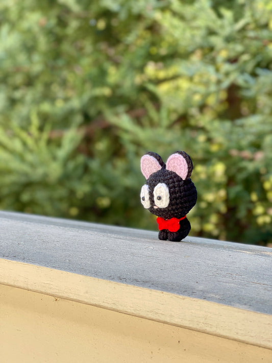 Jiji Cat Kiki Delivery Service Crochet Keychain