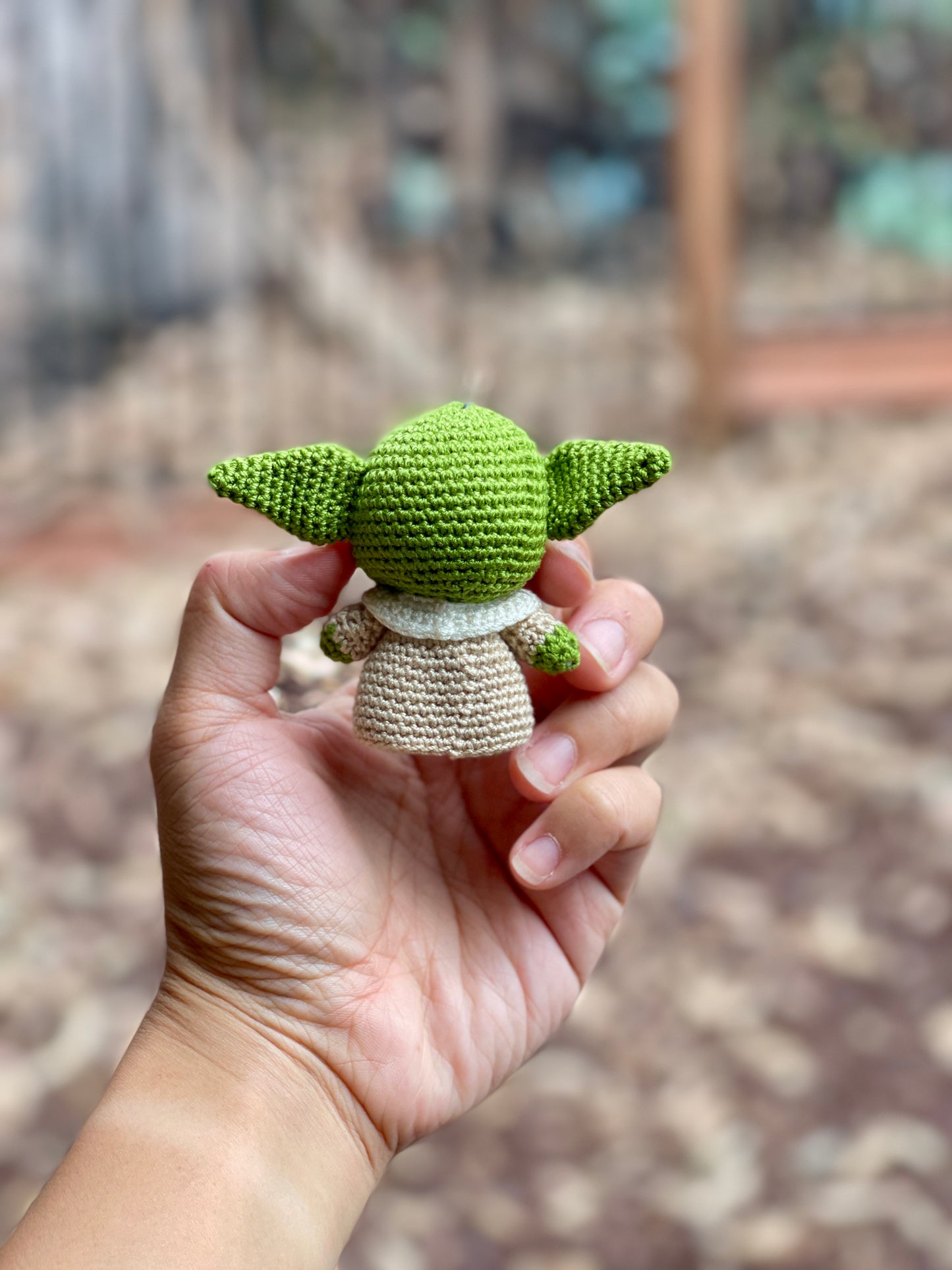 Baby Yoda Crochet Keychain