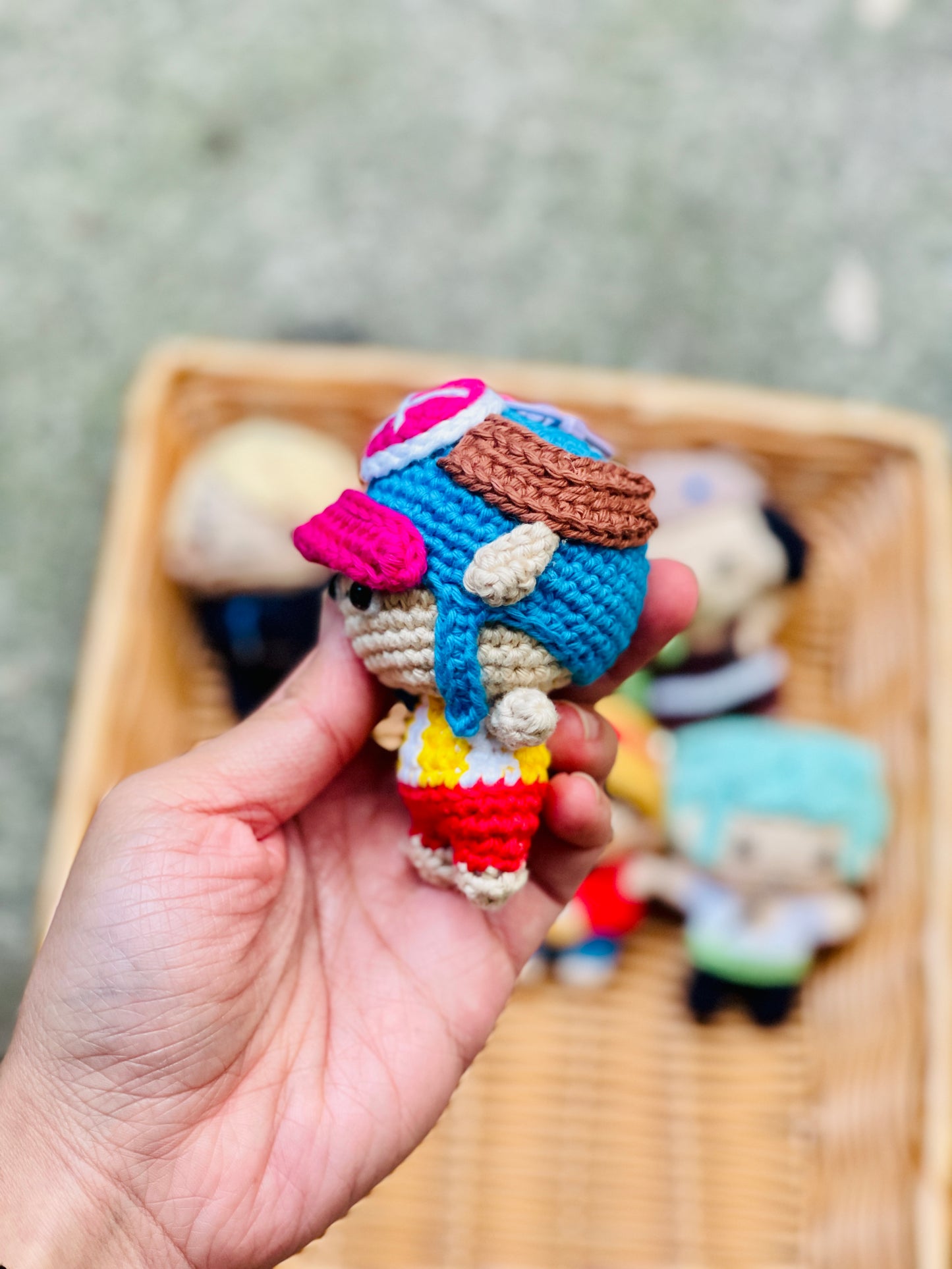 Small One Piece Collection Crochet Keychain