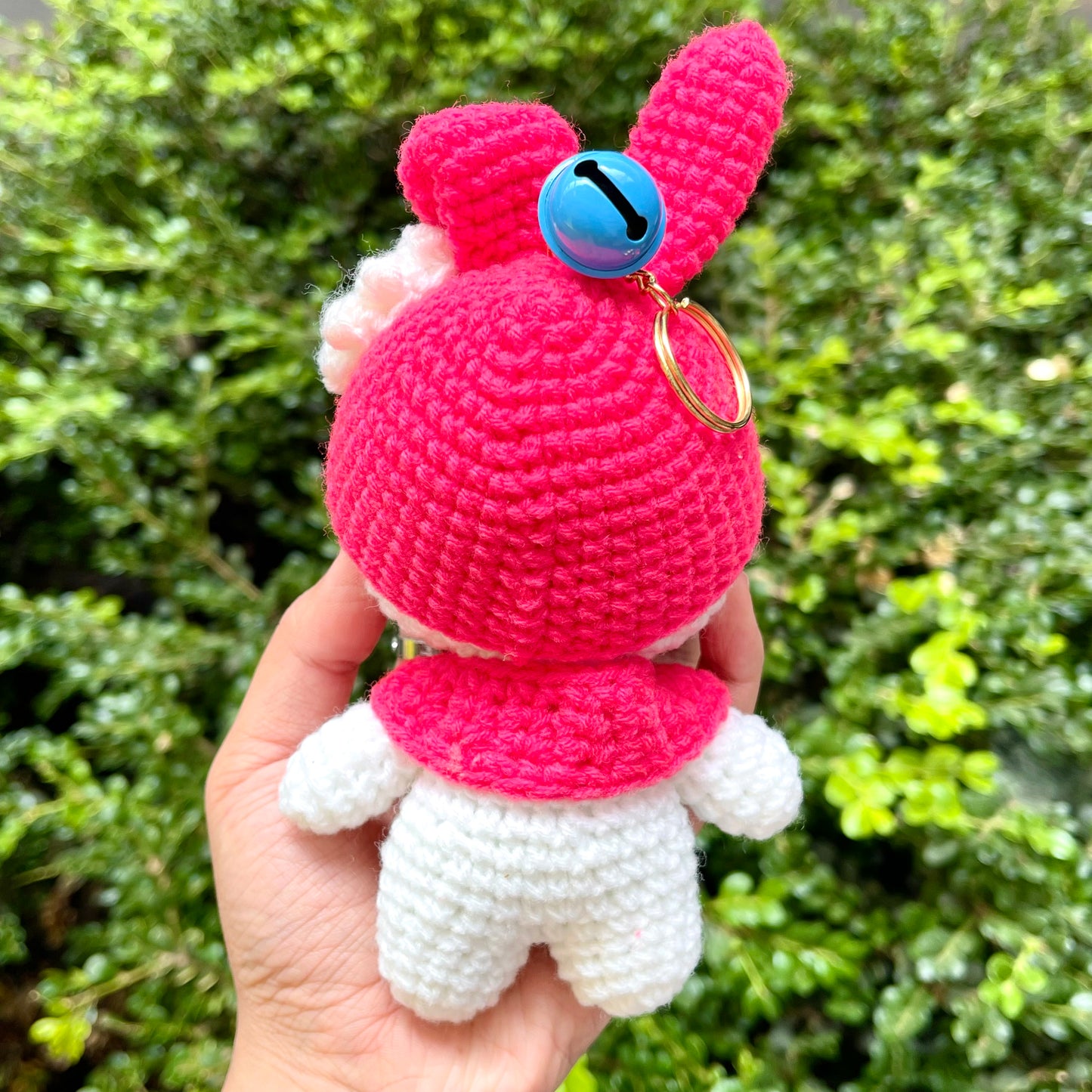 My Melody Crochet Doll Keychain