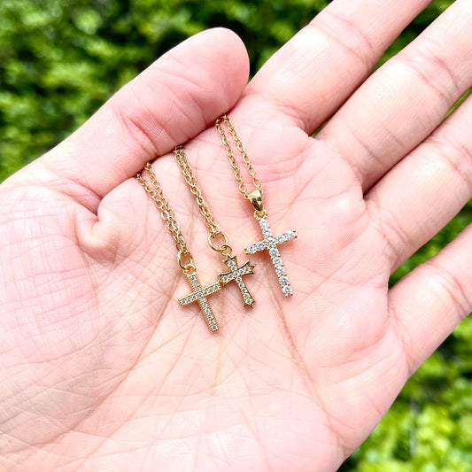 Small Cross Pendant Necklace