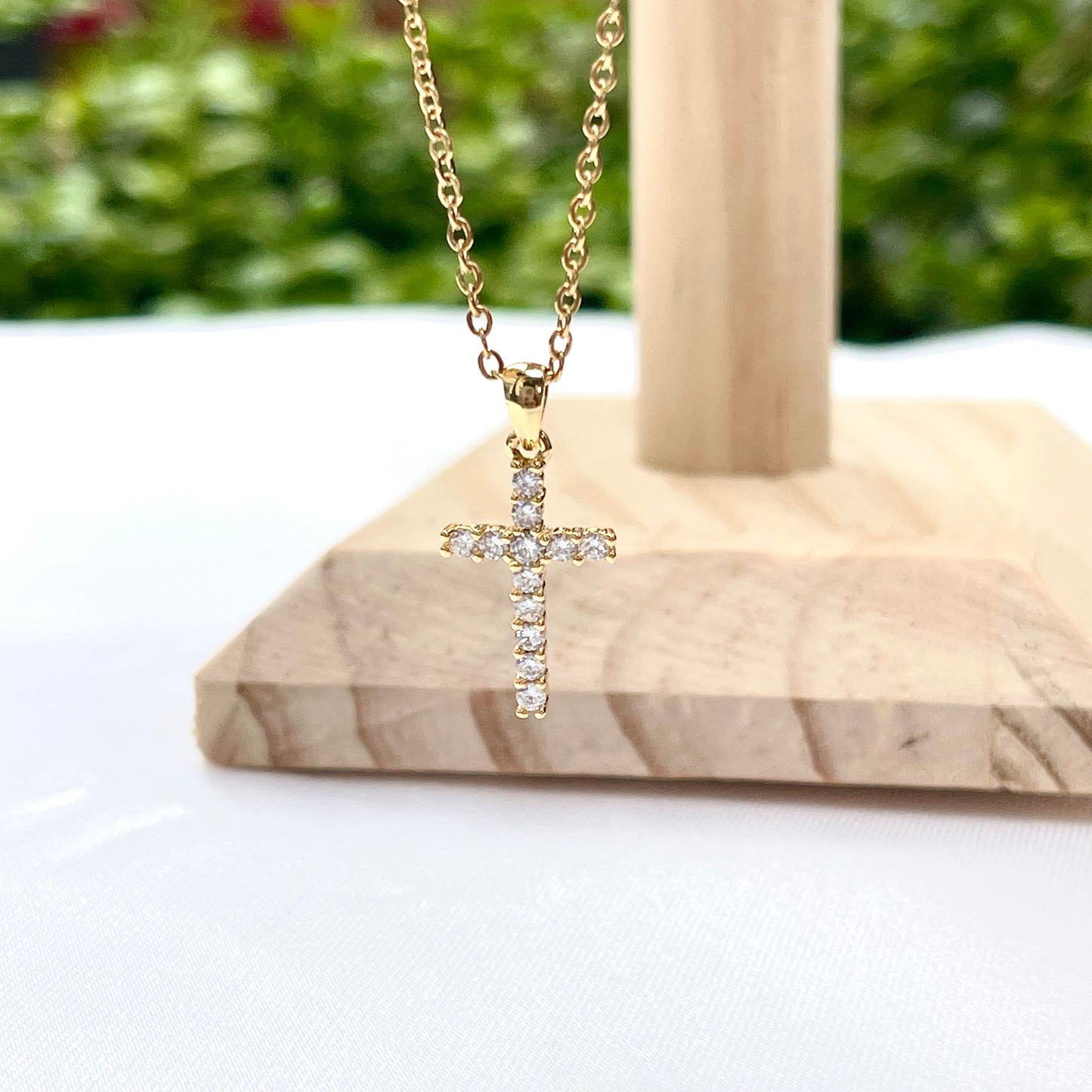 Small Cross Pendant Necklace