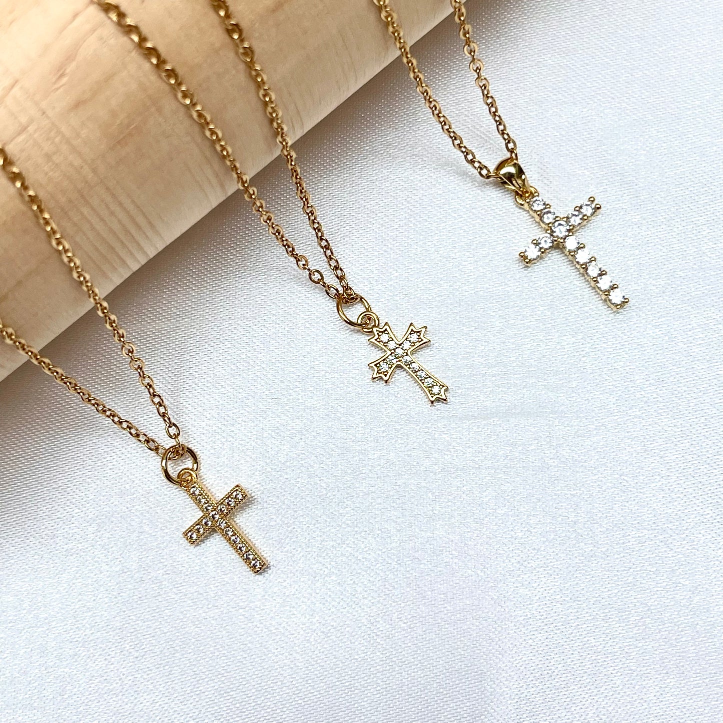 Small Cross Pendant Necklace