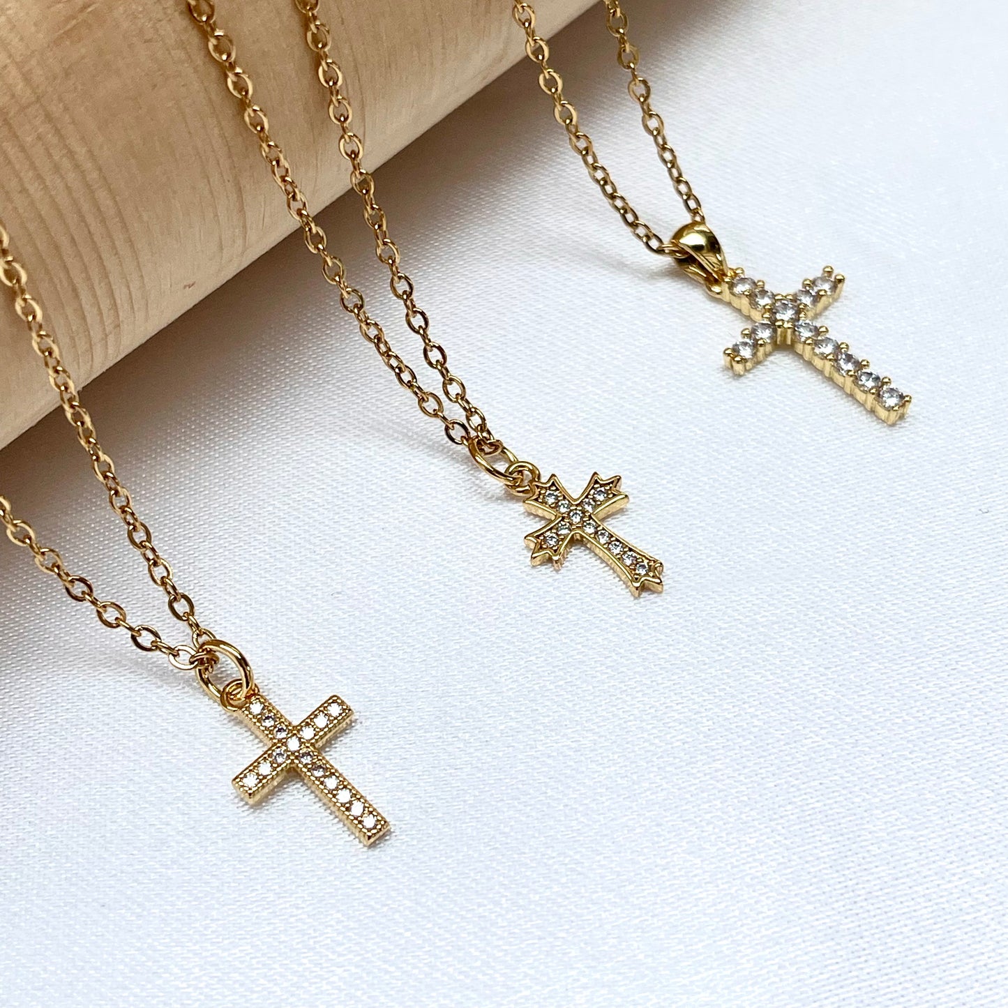 Small Cross Pendant Necklace