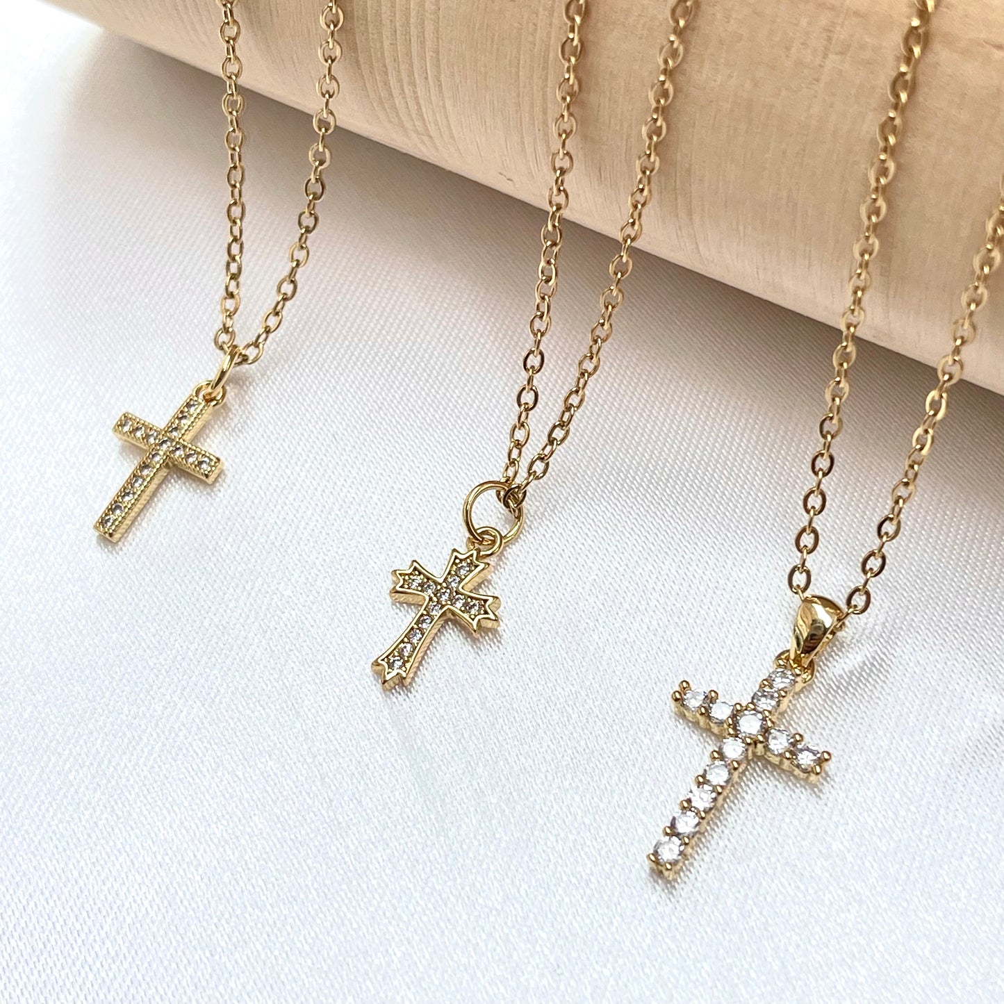 Small Cross Pendant Necklace