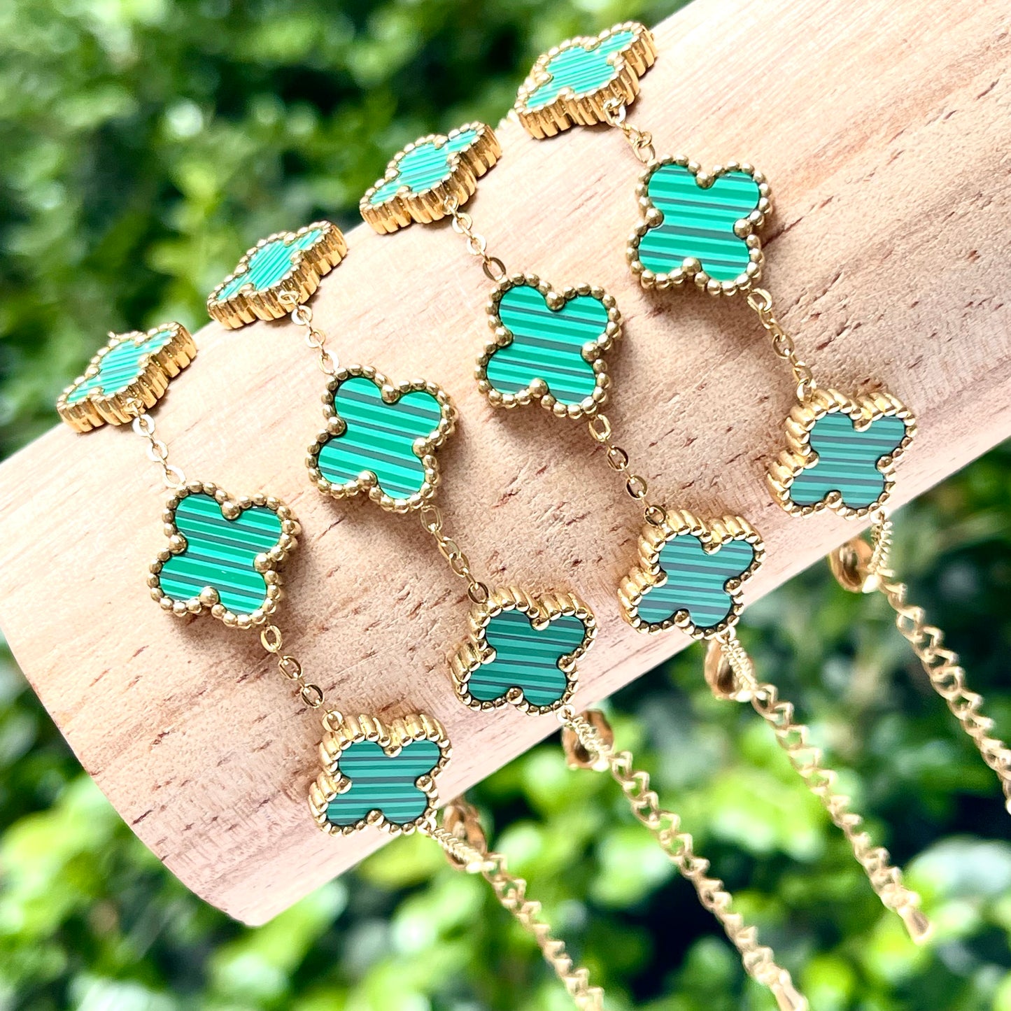 Lucky Green Clover Bracelet