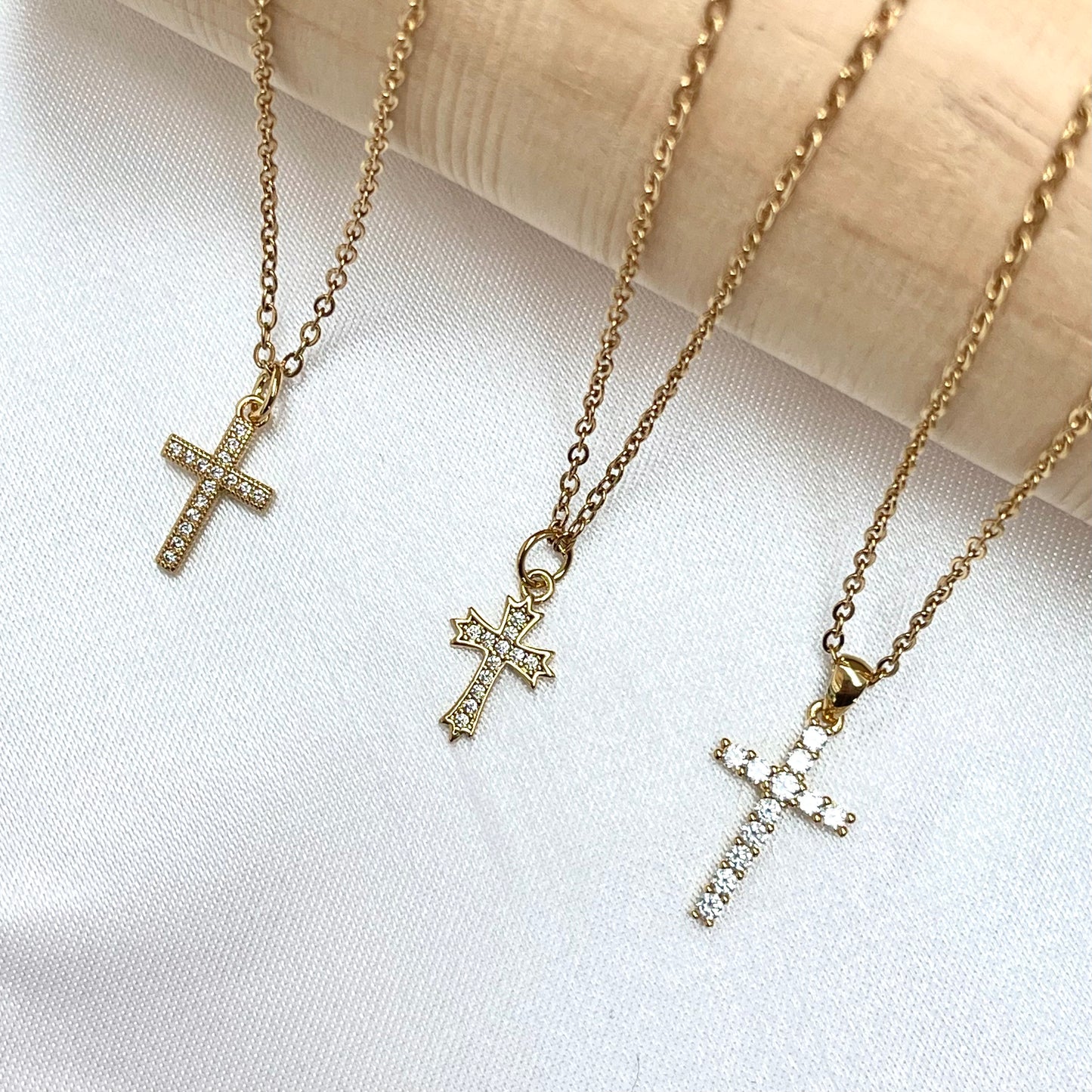 Small Cross Pendant Necklace