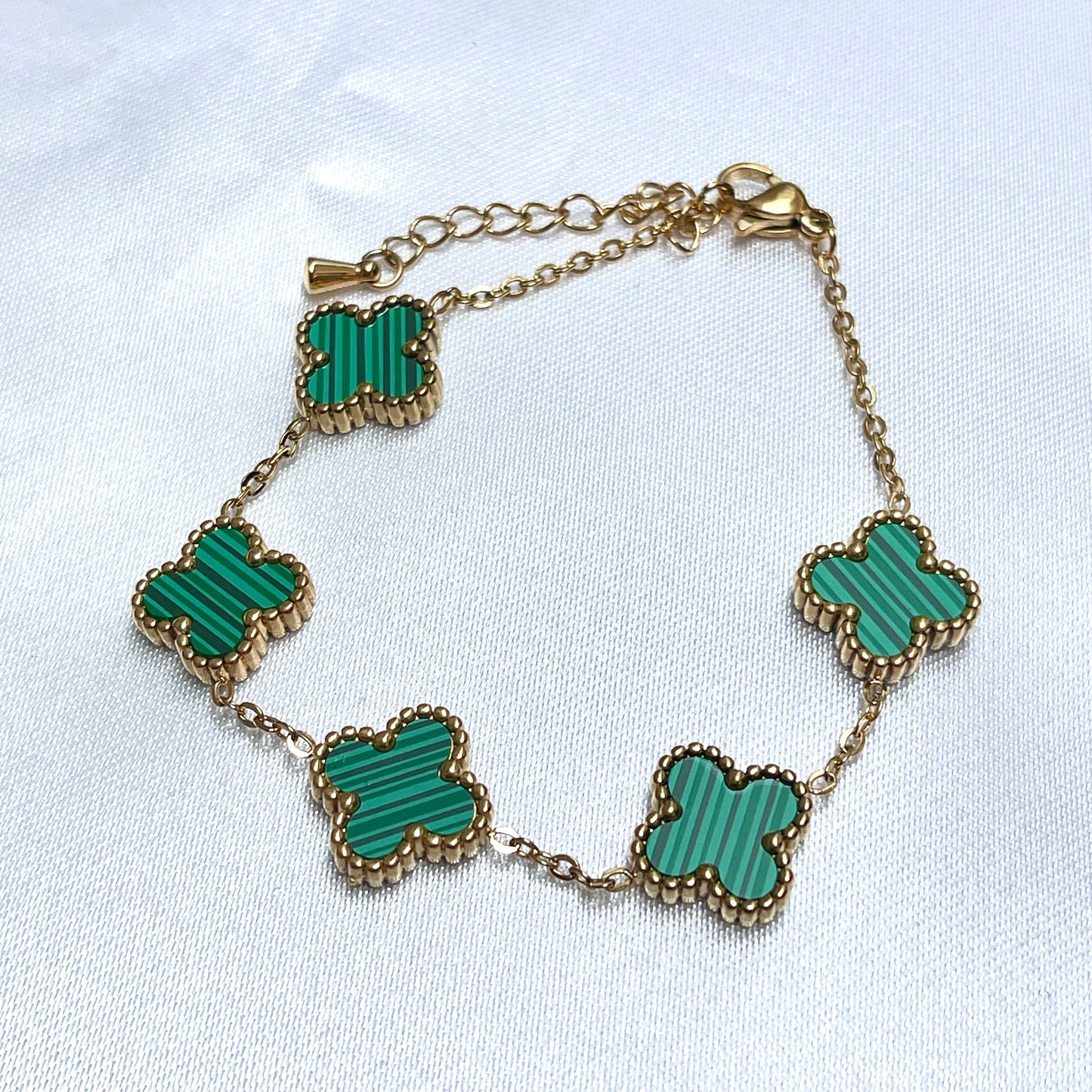 Lucky Green Clover Bracelet