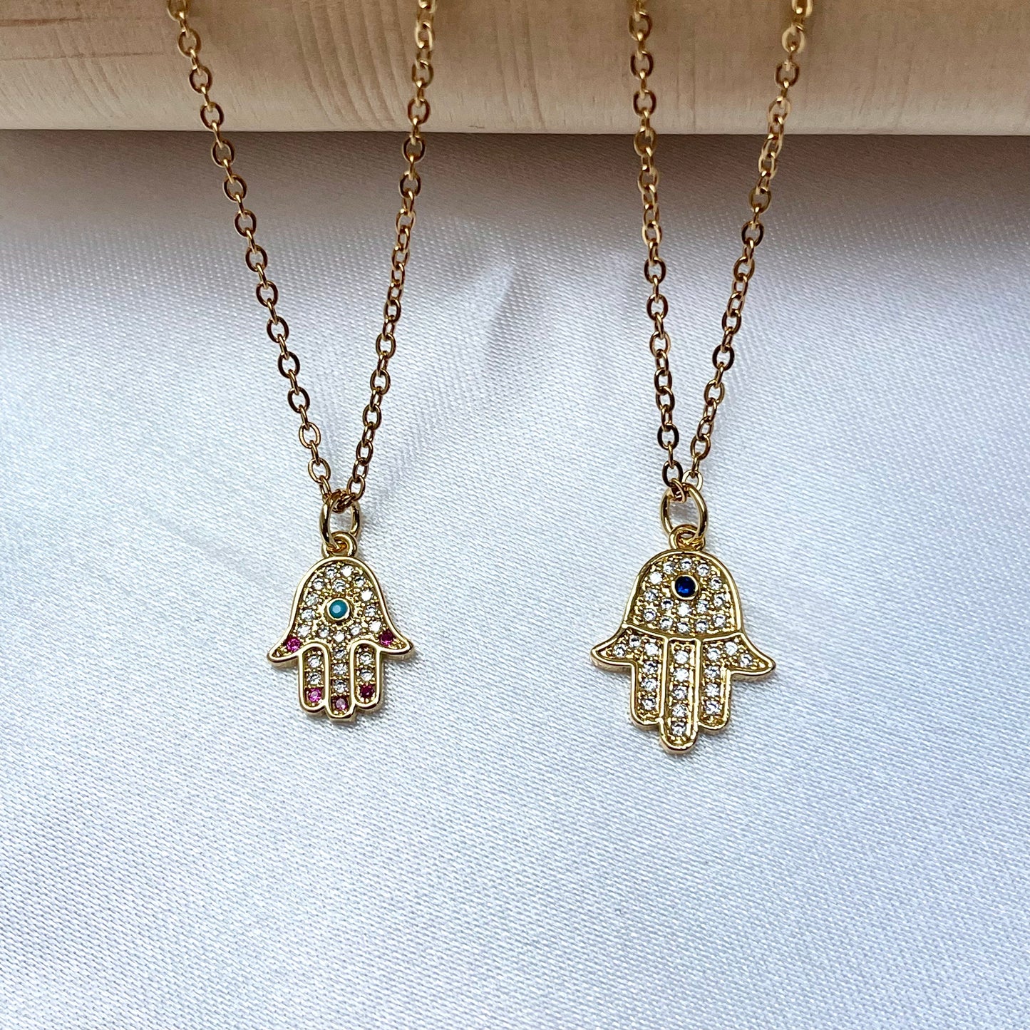 Hamsa Evil Eye Necklace