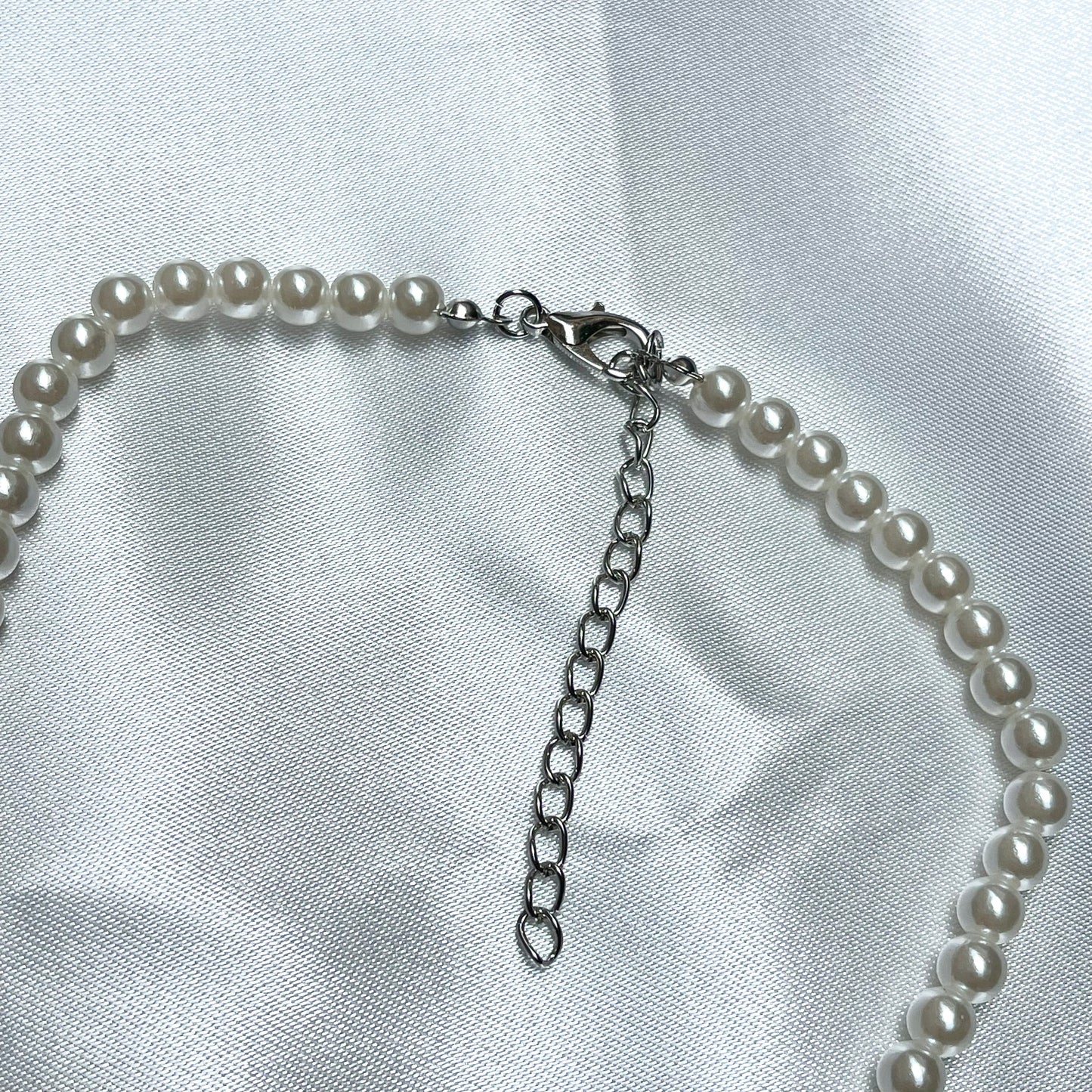 6 mm Plastic Pearl Bead Choker Necklace