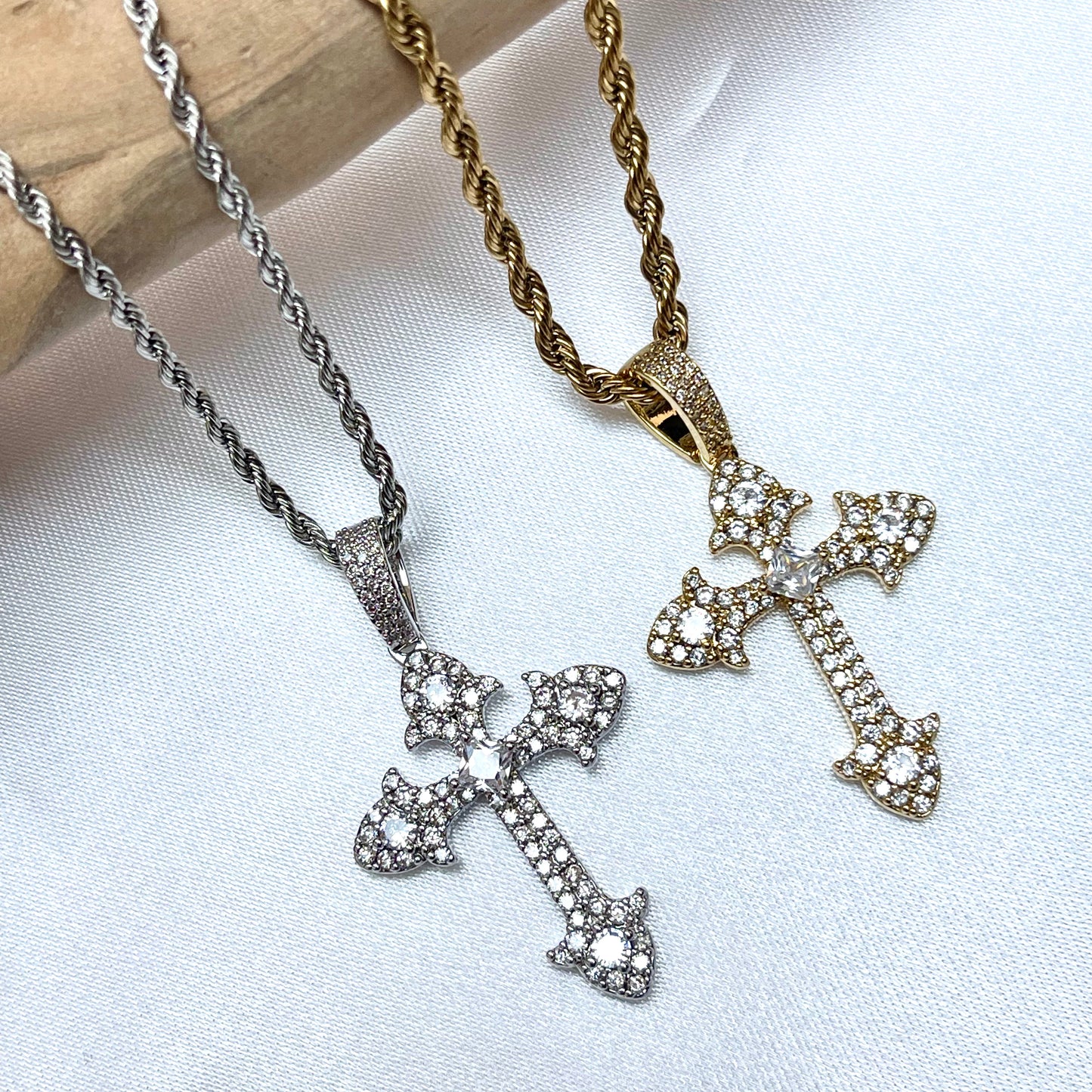 Iced Cross Necklace