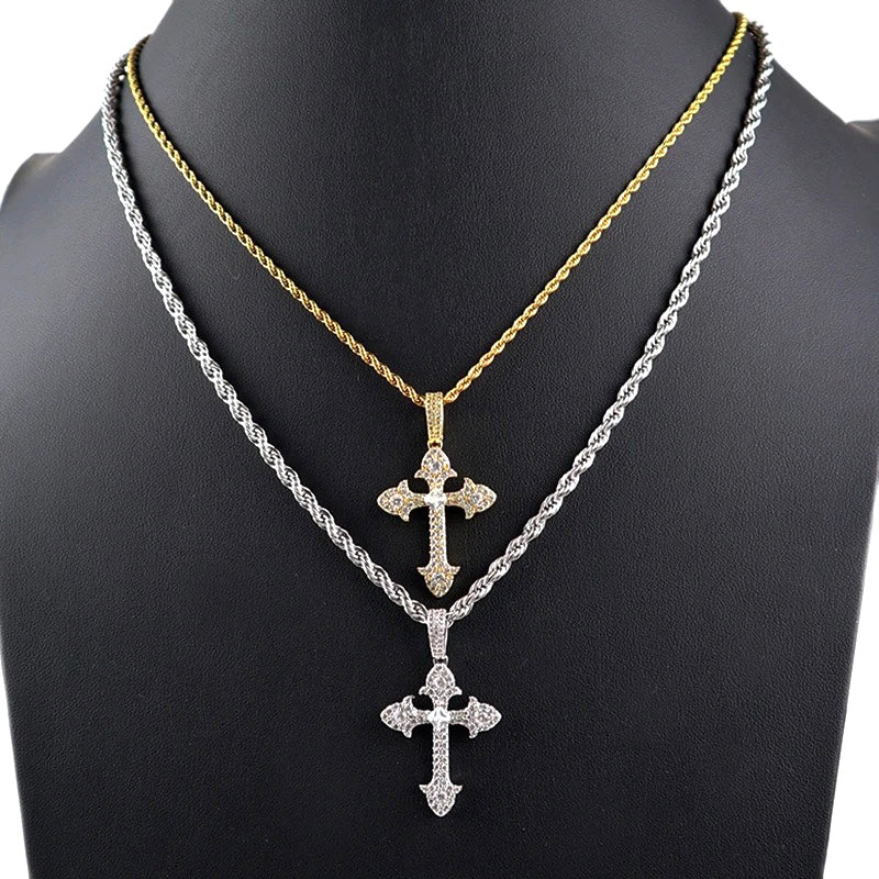 Iced Cross Necklace