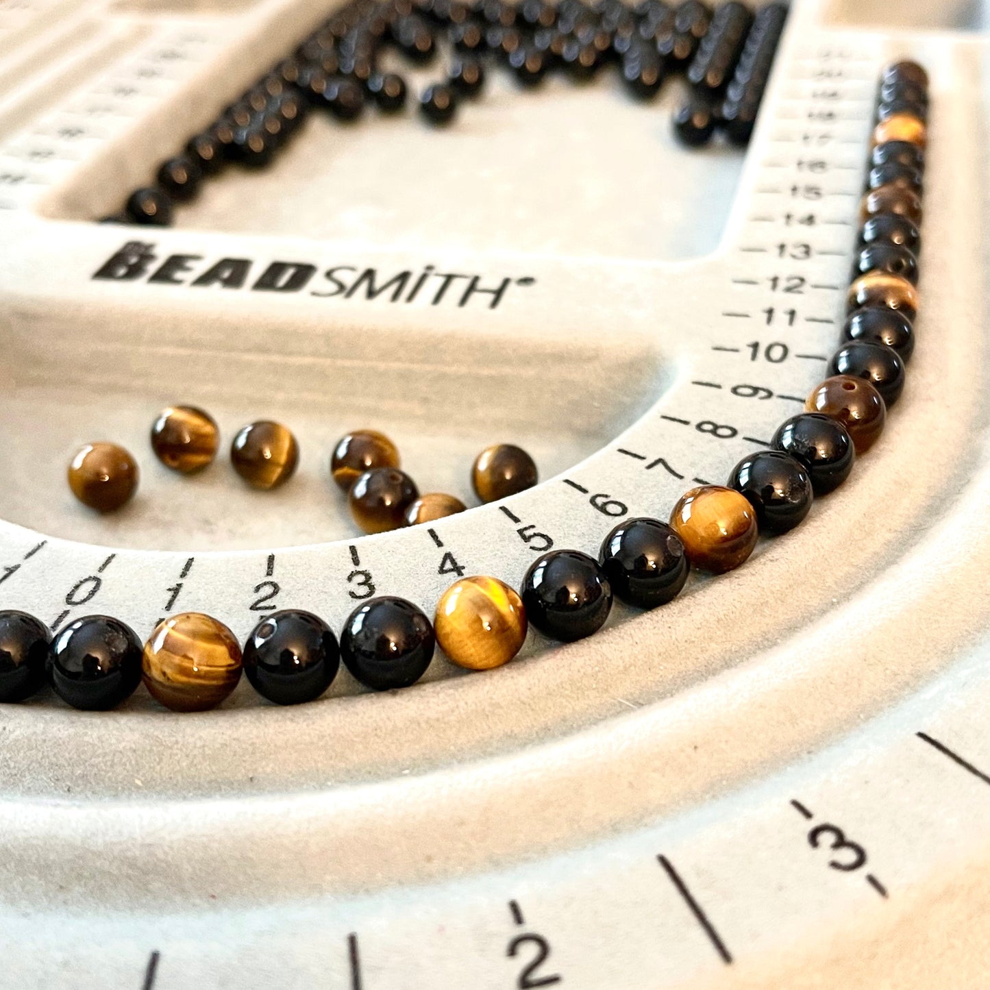 Onyx + Tigers Eye Stretch Bracelet