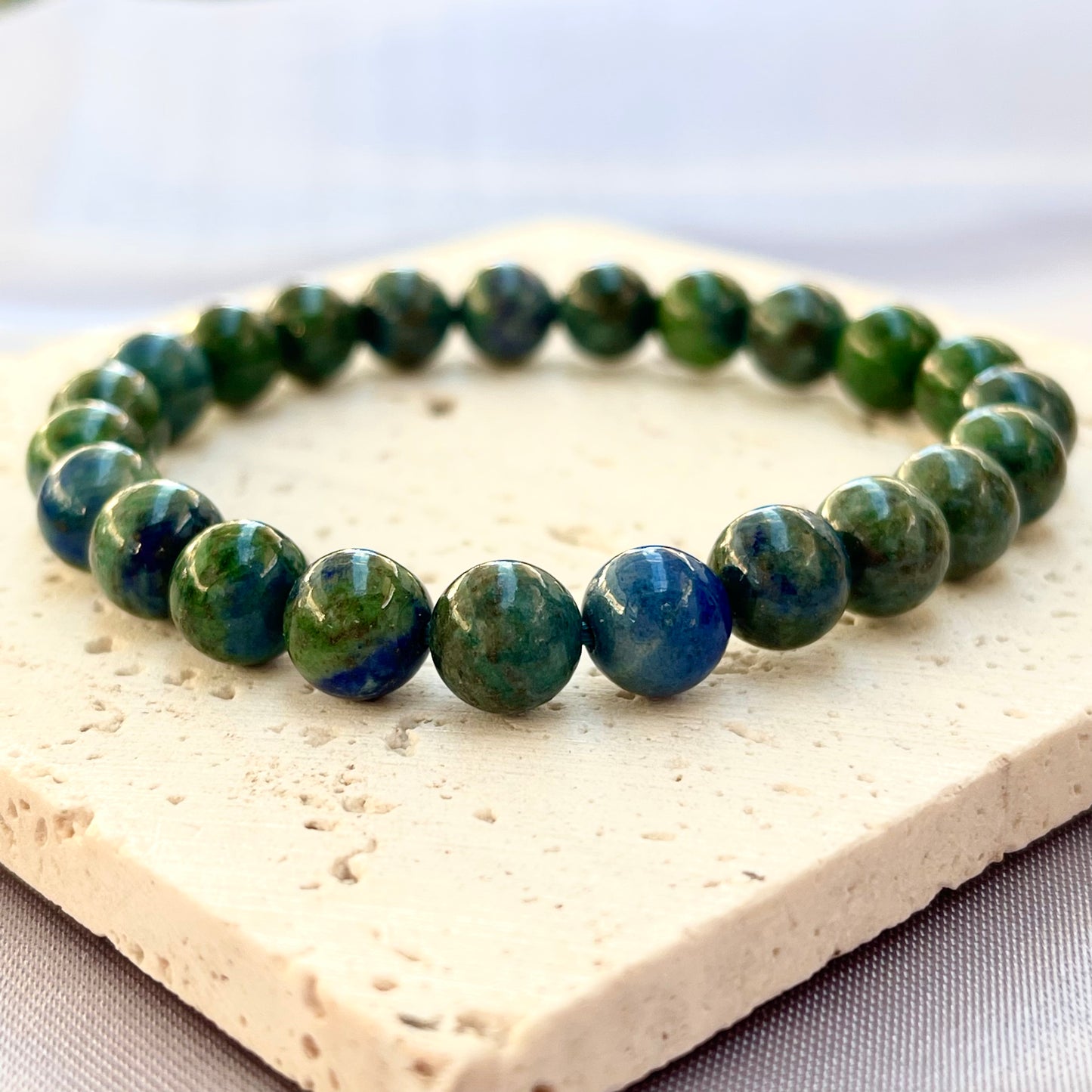 Chrysocolla 8 mm Stretch Bracelet