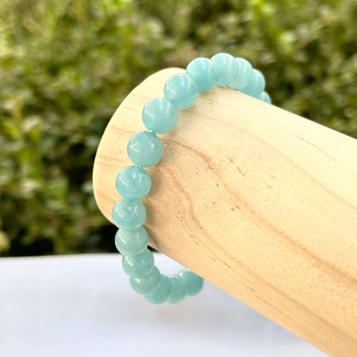 Aquamarine 8 mm Stretch Bracelet