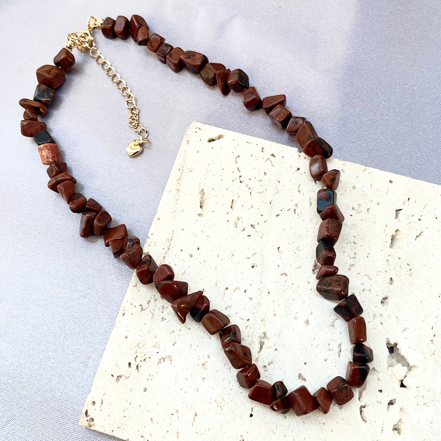 Tiger Eye Crystal Stone Choker Necklace