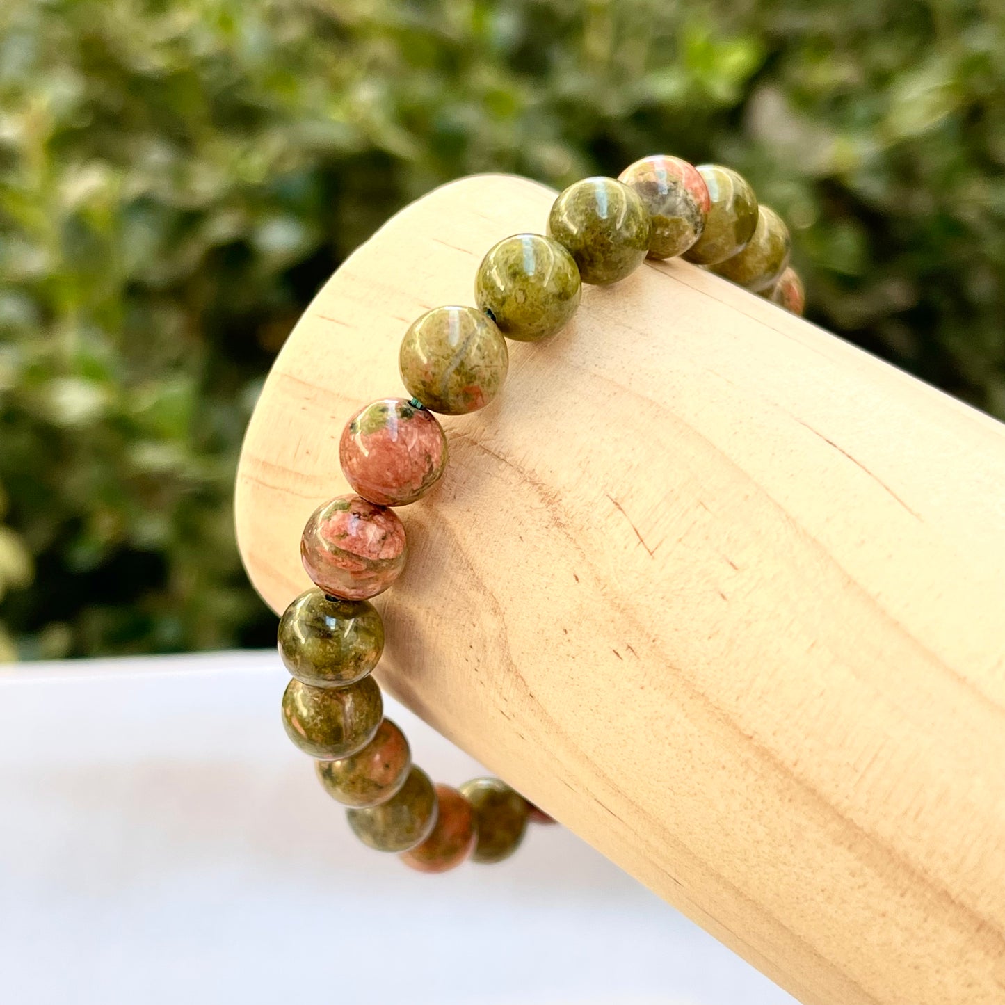 Unakite 8 mm Stretch Bracelet