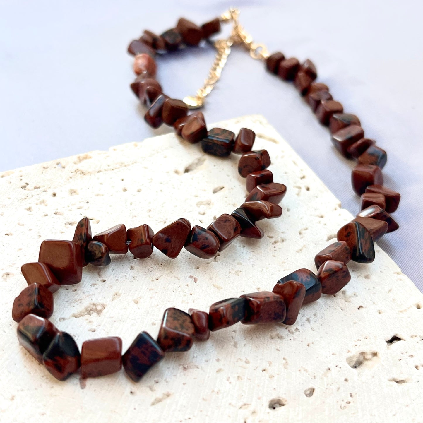 Tiger Eye Crystal Stone Choker Necklace