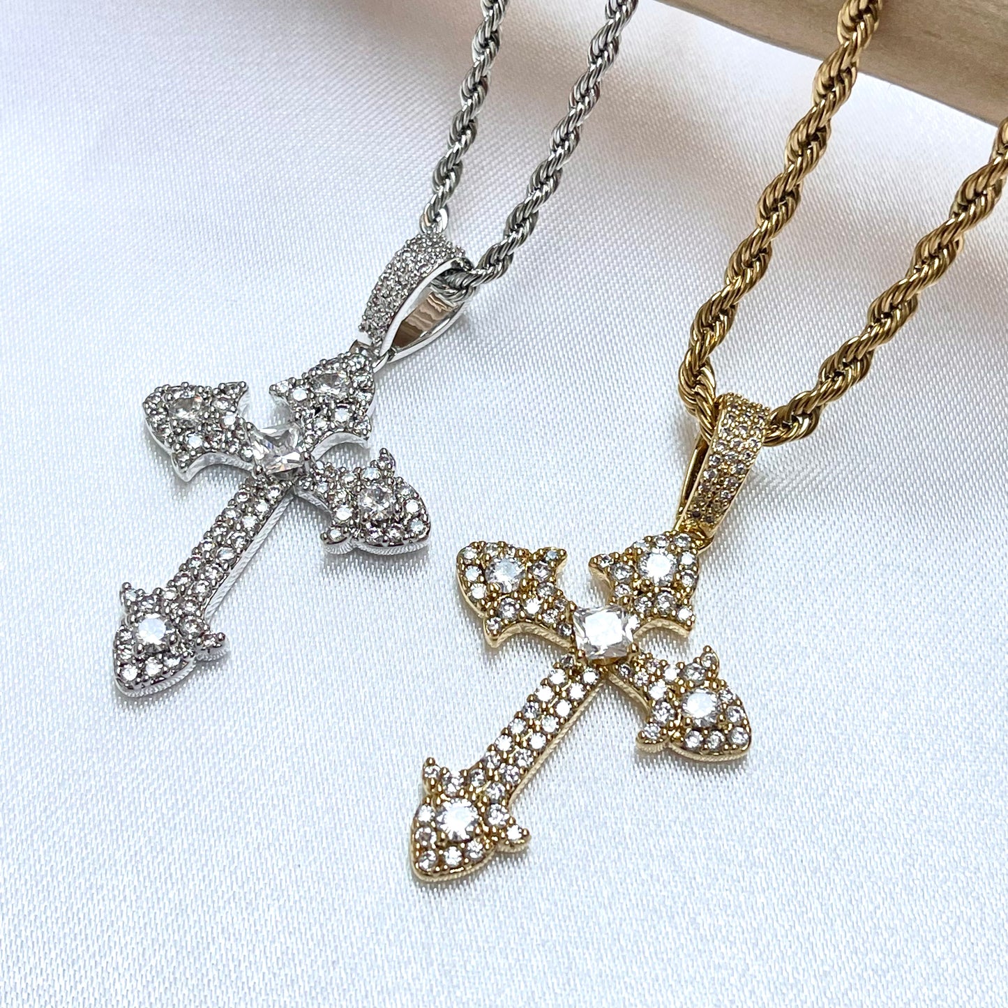 Iced Cross Necklace