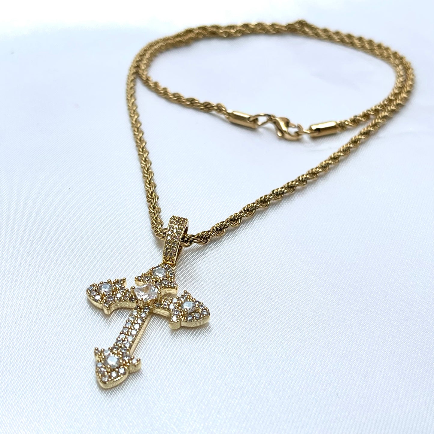 Iced Cross Necklace