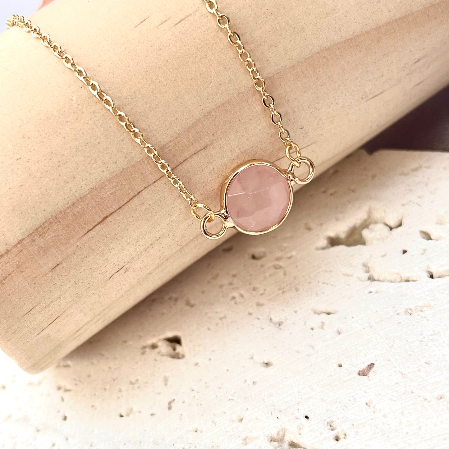 Rose Quartz Choker Necklace