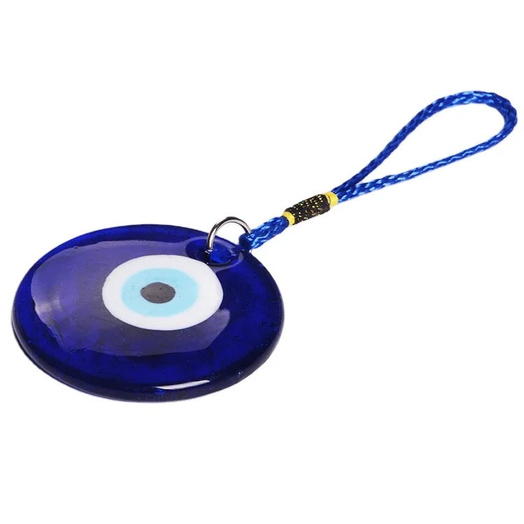 Evil Eye Glass Charm Car Hanging