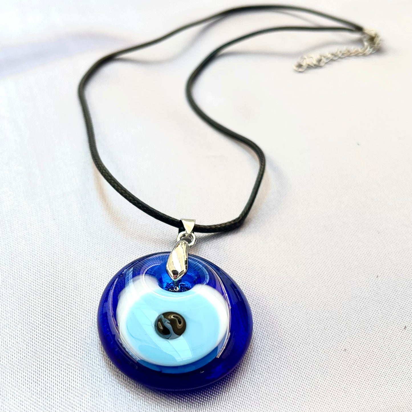 Evil Eye Glass Pendant Necklace