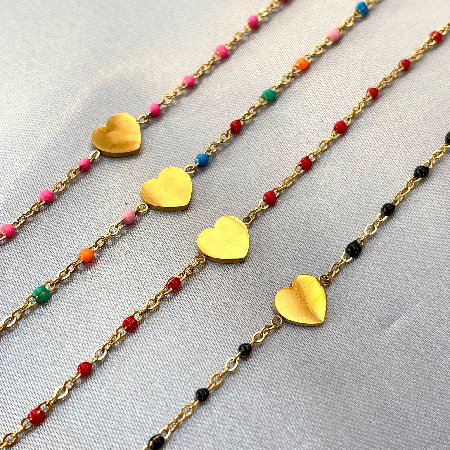 Heart Color Dot Bracelet