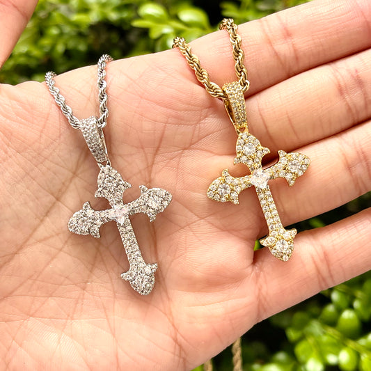 Iced Cross Necklace