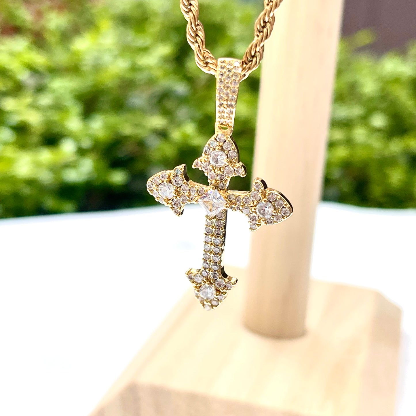 Iced Cross Necklace