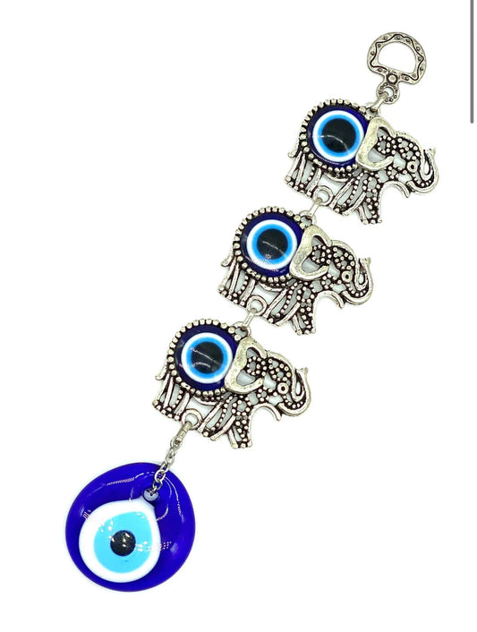 Elephant Evil Eye Wall Hanging