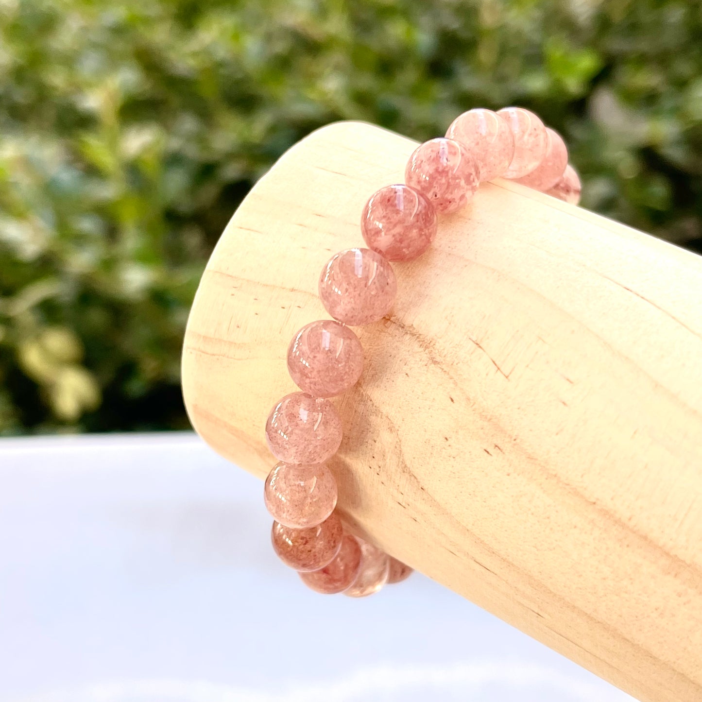 Strawberry Quartz 8 mm Stretch Bracelet