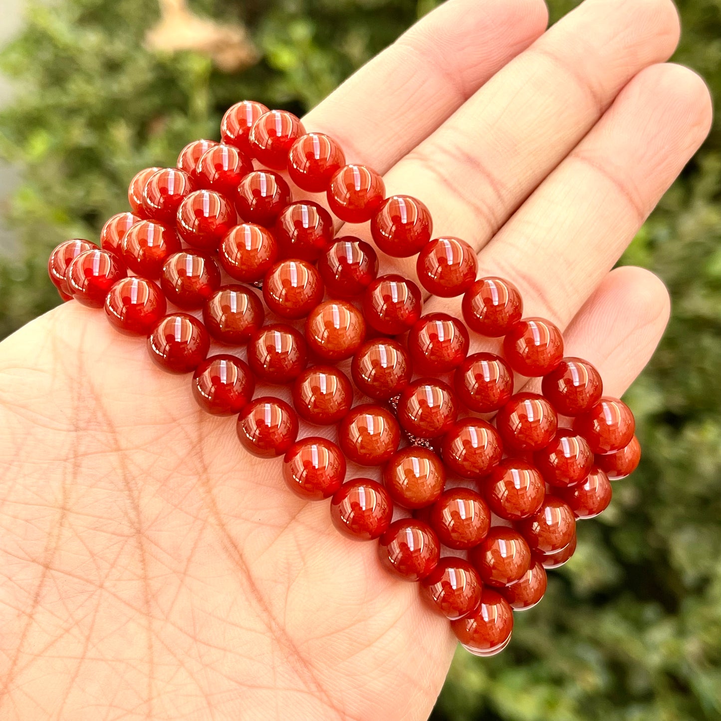 Carnelian 8 mm Stretch Bracelet