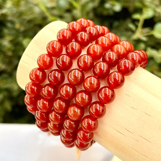 Carnelian 8 mm Stretch Bracelet