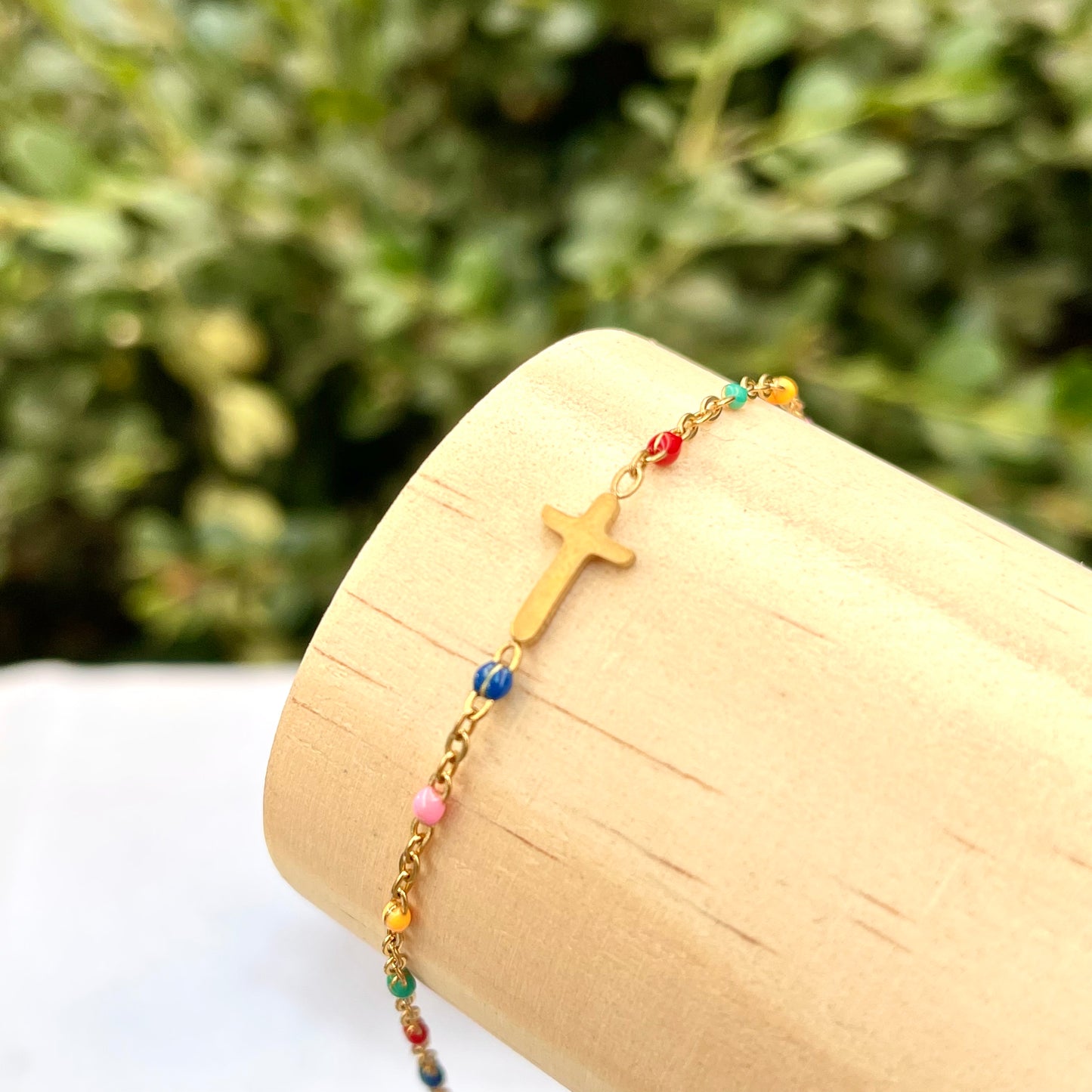 Cross Color Dot Bracelet