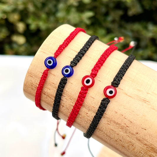 Evil Eye Thin Rope Bracelet