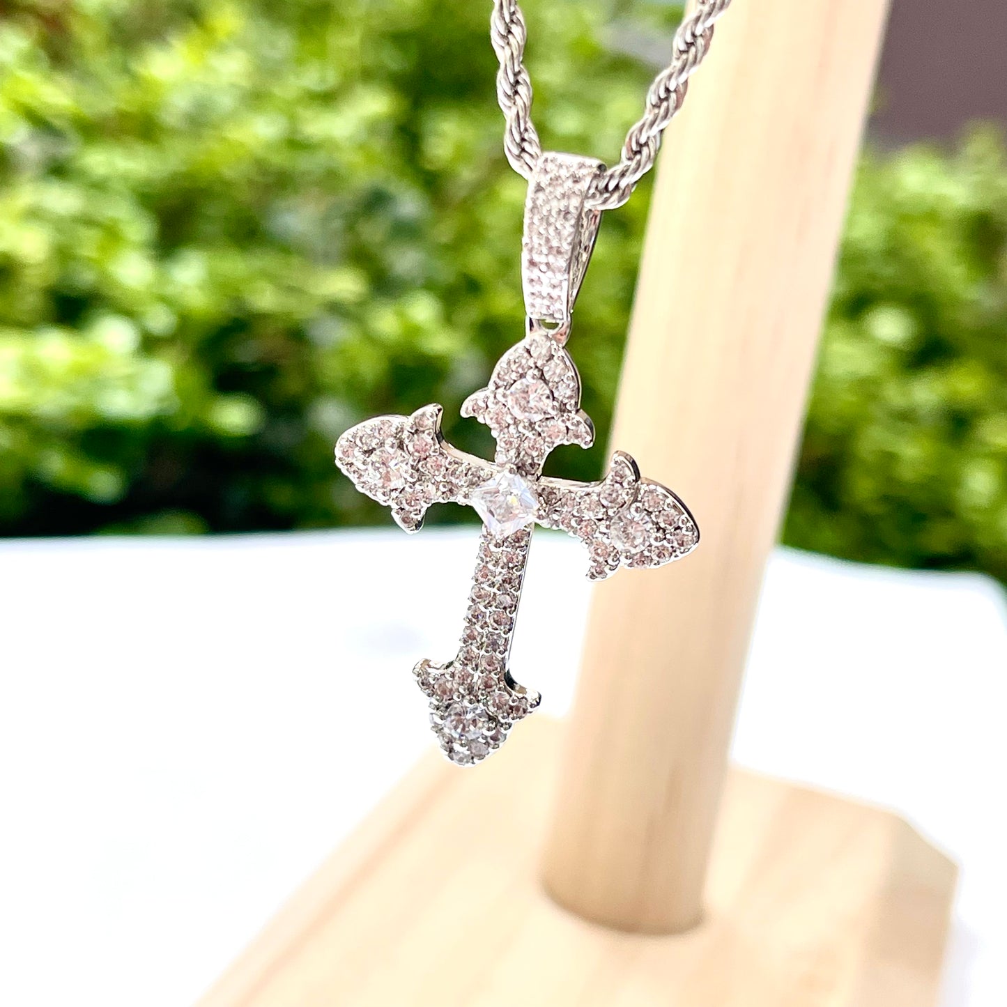 Iced Cross Necklace