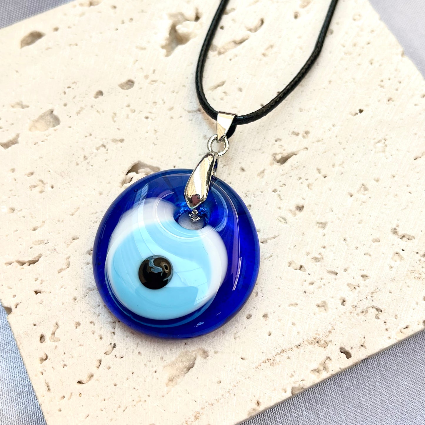 Evil eye on sale glass necklace