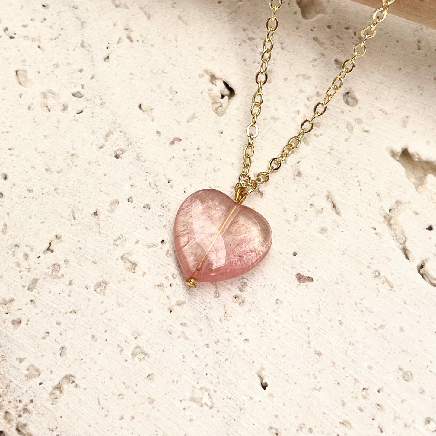 Crystal Stone Heart Necklace