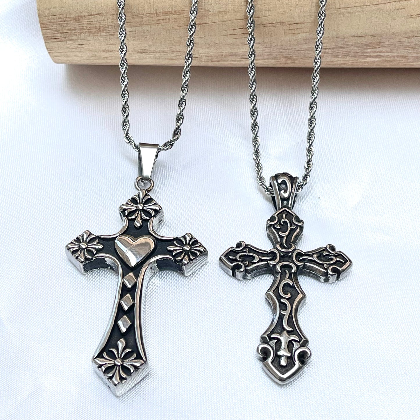 Big Cross Pendant Necklace