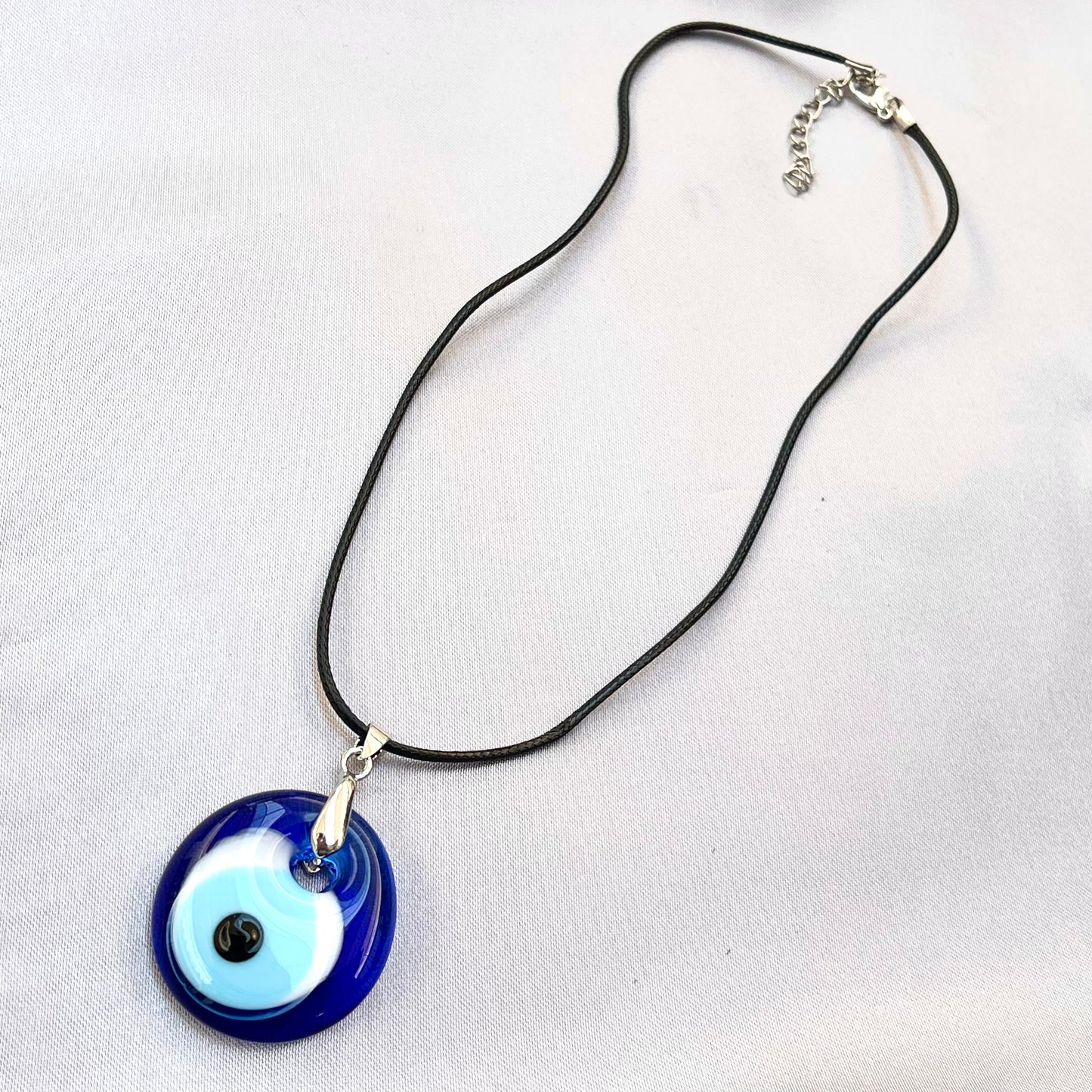 Evil Eye Glass Pendant Necklace